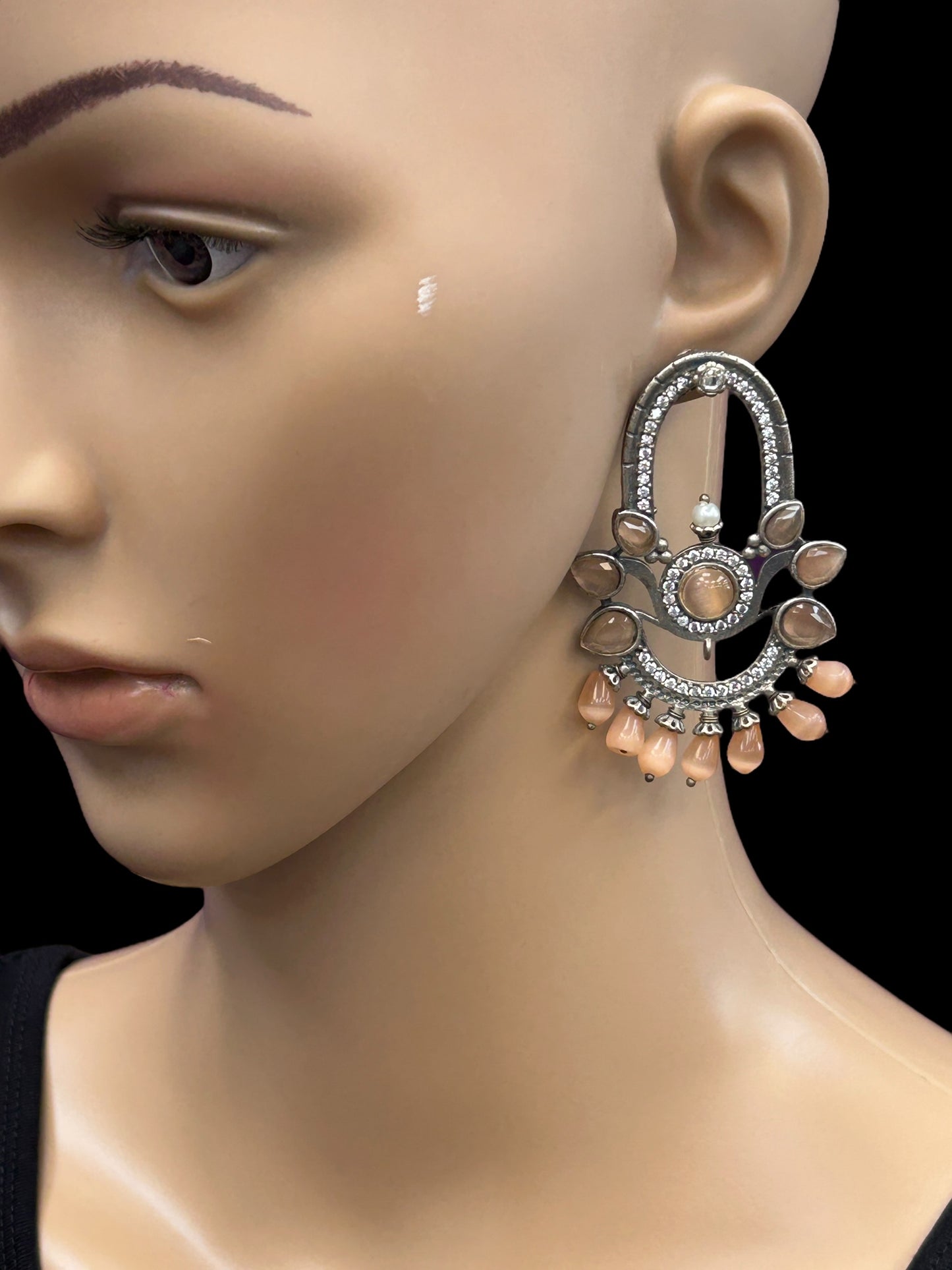 Oxidized earrings