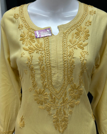 Rayon Chikankari kurti