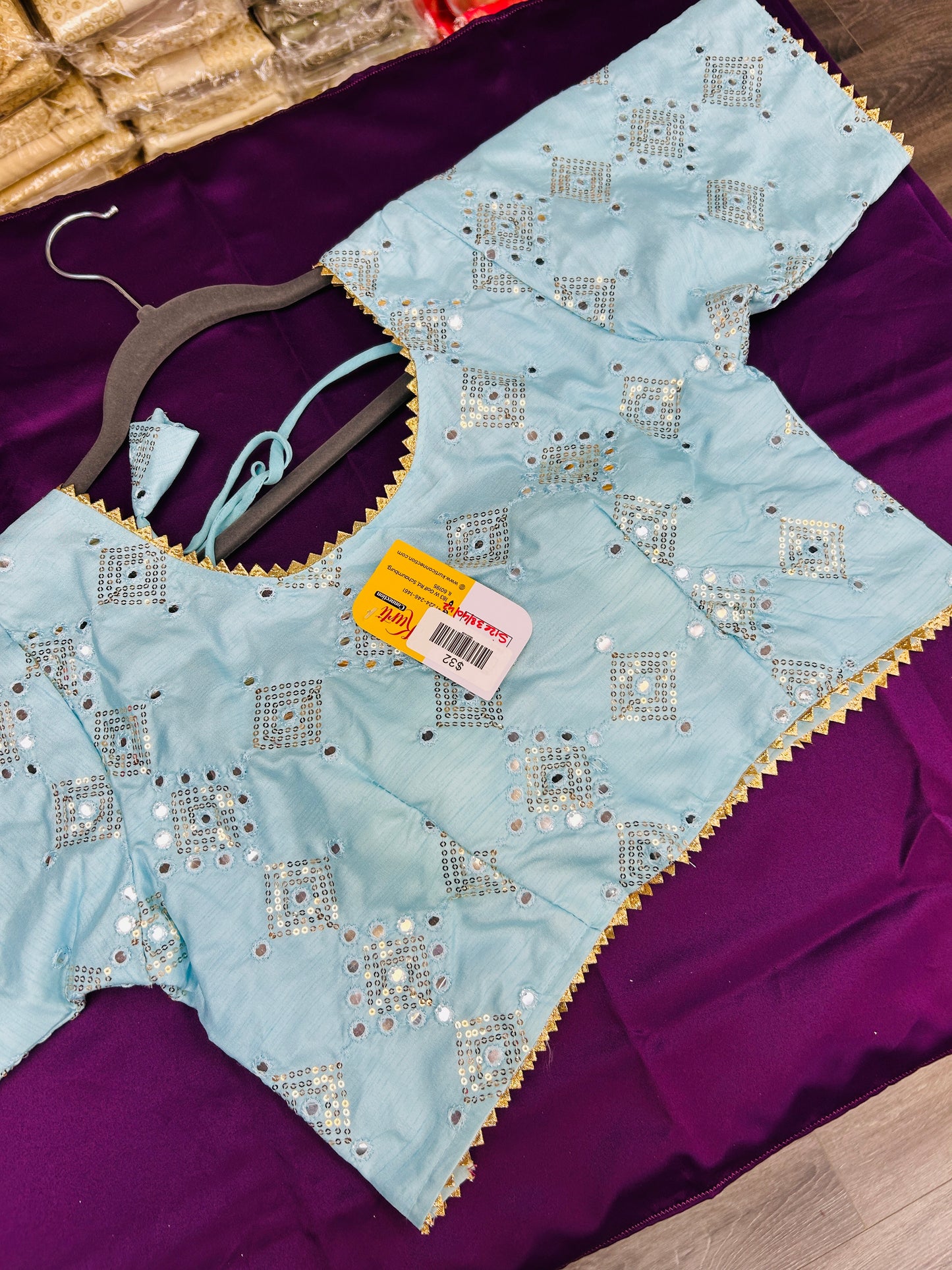Sequin work blouse