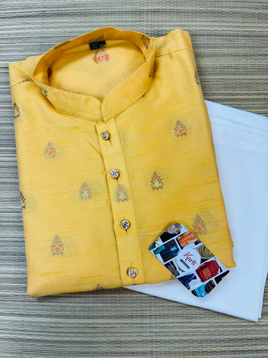 Silk kurta pant set