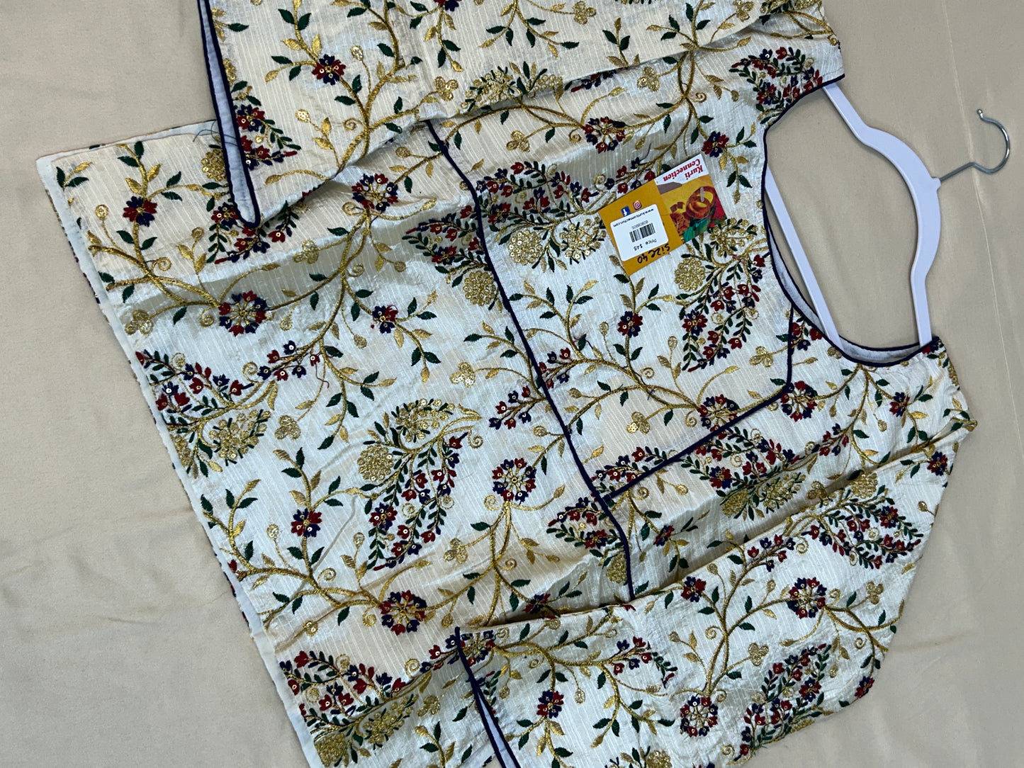 Raw silk blouse | long blouse