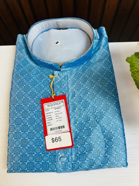 Mens silk kurta set