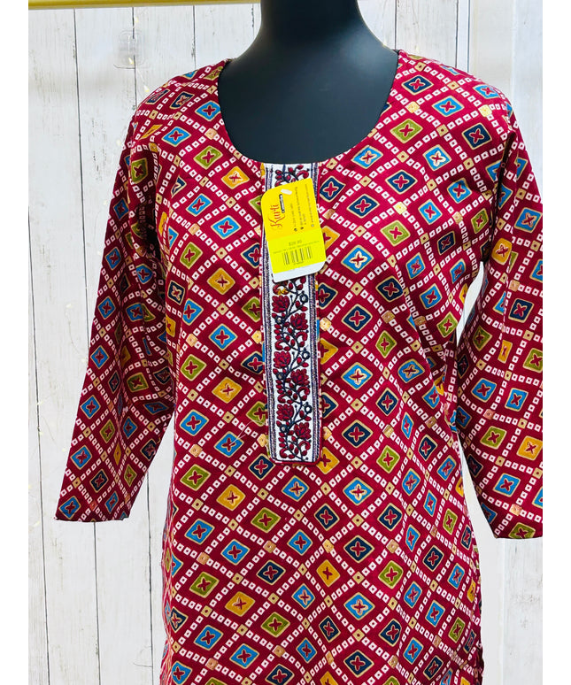 Bandhani print Kurti