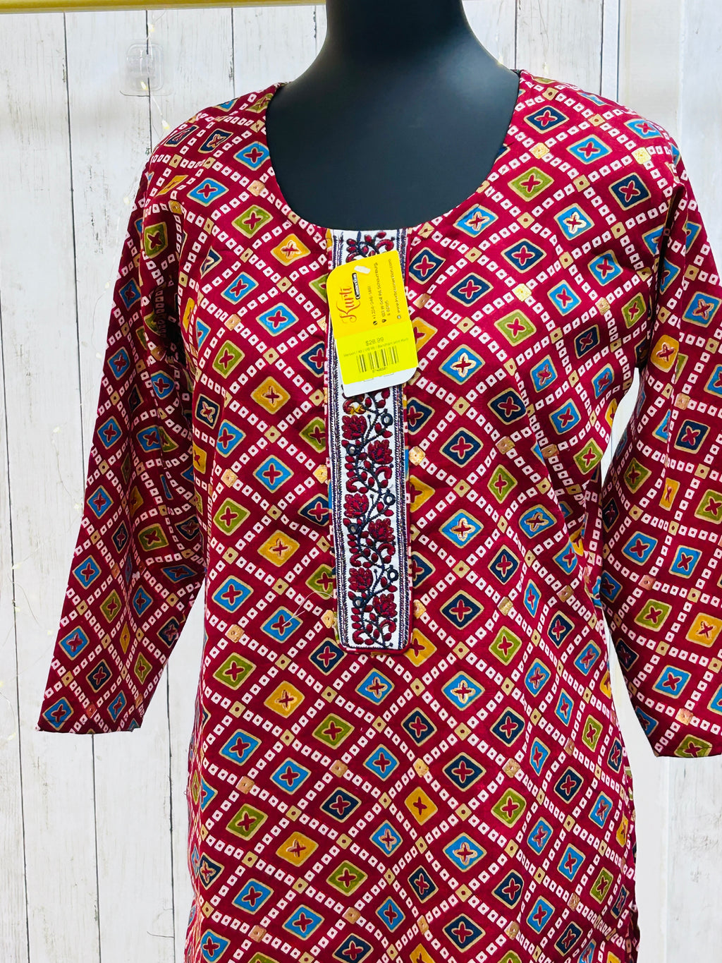 Bandhani print Kurti