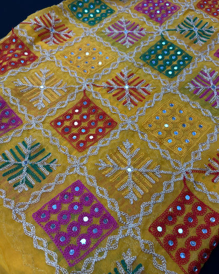 Embroidered phulkari dupatta