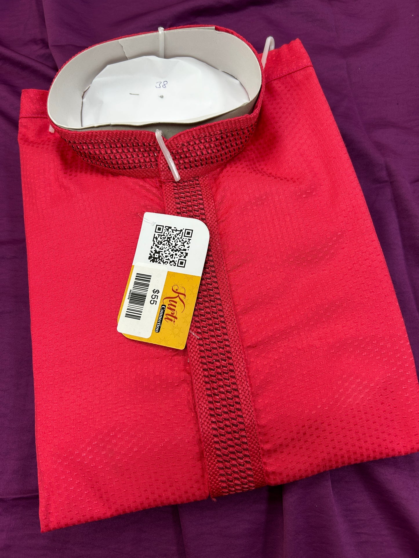Cotton silk kurta set