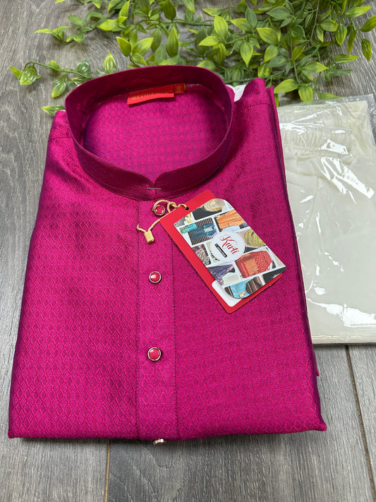 Dark pink kurta pajama set