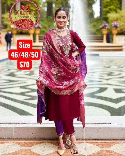 Malhar : Plus size Kurti sets