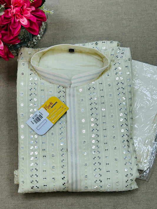Off white kurta set