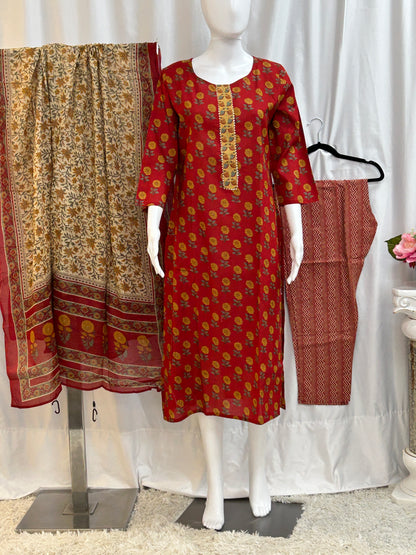 Cotton salwar suit