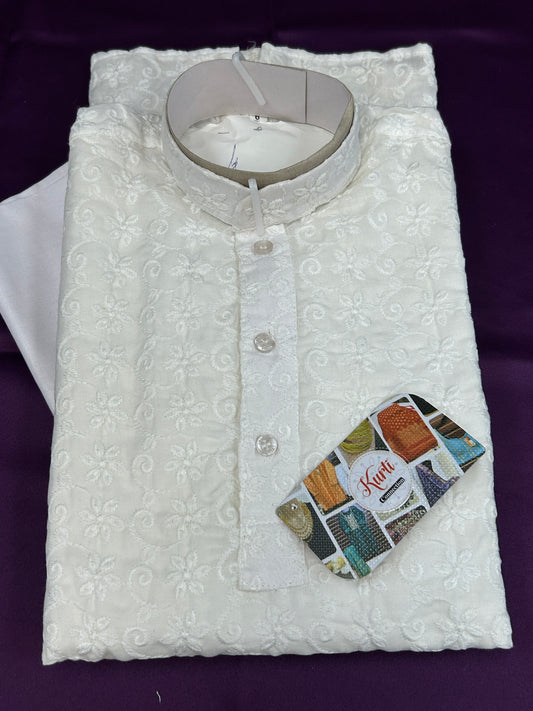 White kurta for little boys