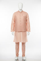 Peach kurta set | mens Kurta pajama with jacket
