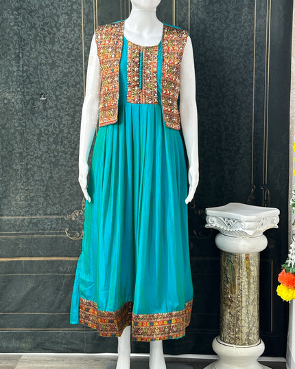 Silk long kurti
