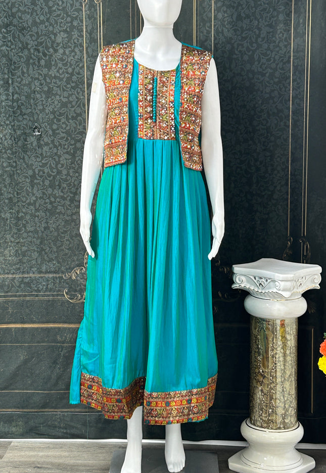 Silk long kurti