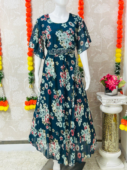 Indo-western long kurti / long frock