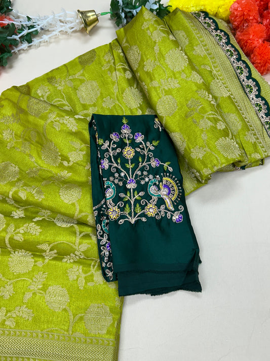 Party wear silk saree