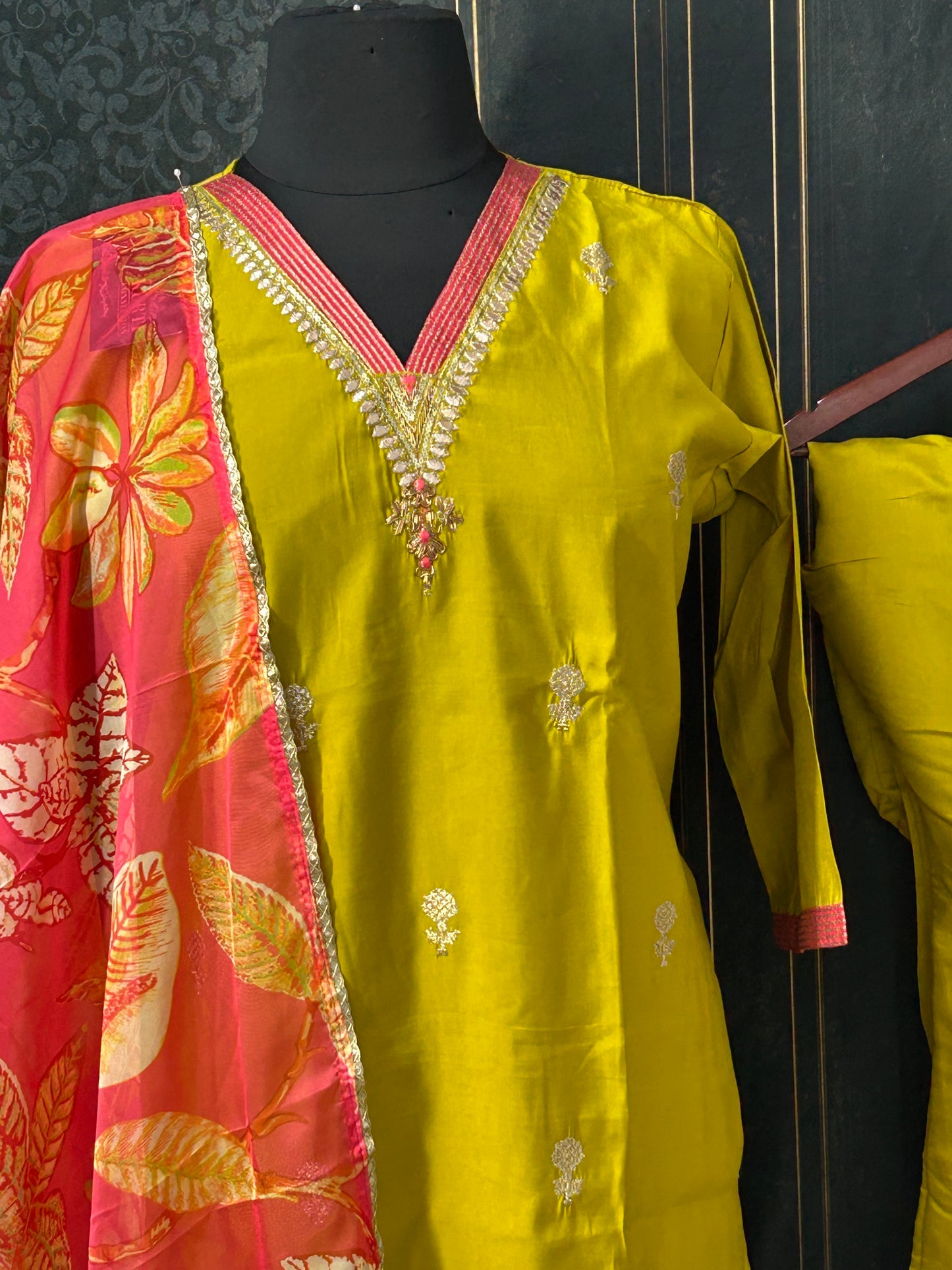 Modal silk kurti set