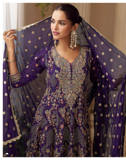 Wedding collection: Sandhya: sharara suits by Kurti Connection USA