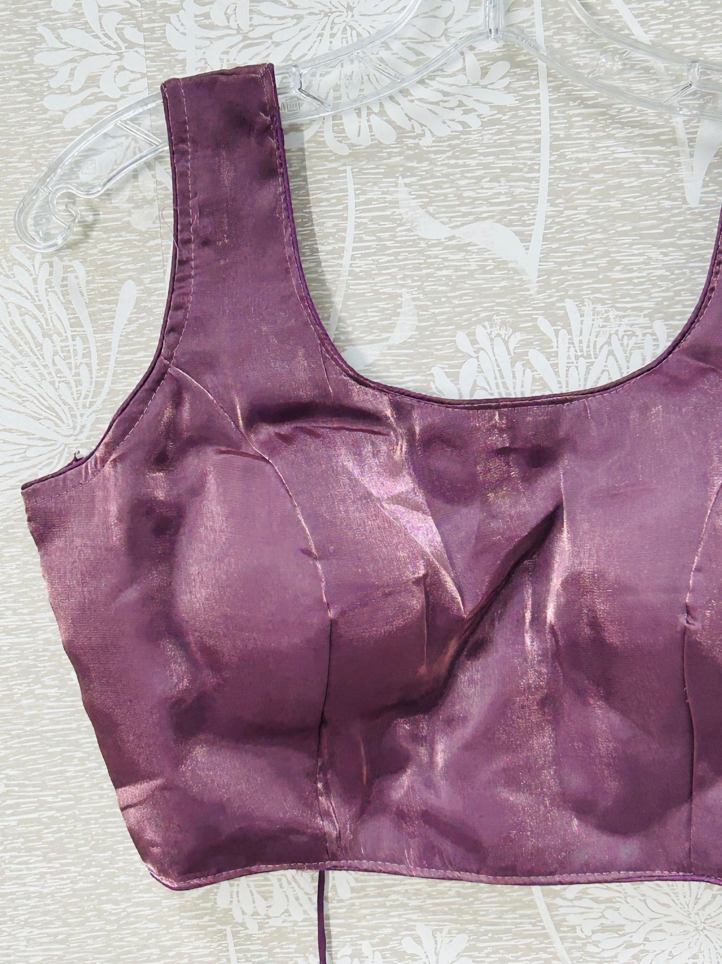 Onion pink tissue silk blouse
