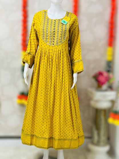 Cotton long kurti