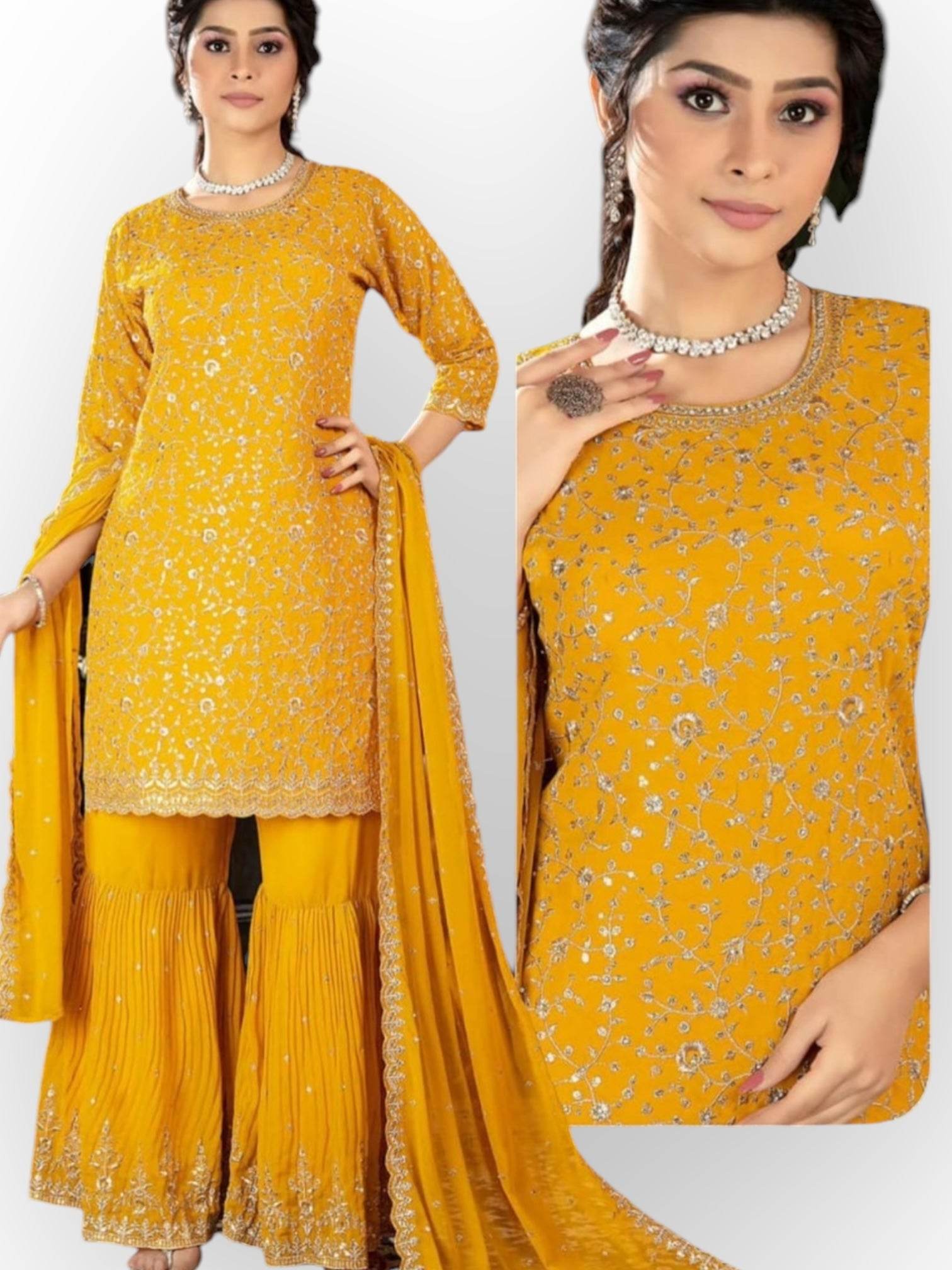 Party wear sharara suits - Kurti Connection USA