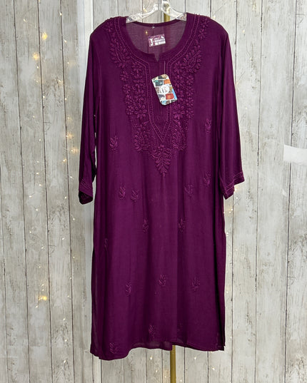 Rayon Chikankari kurti