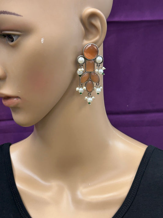 Oxidized earrings | Indian jewelry