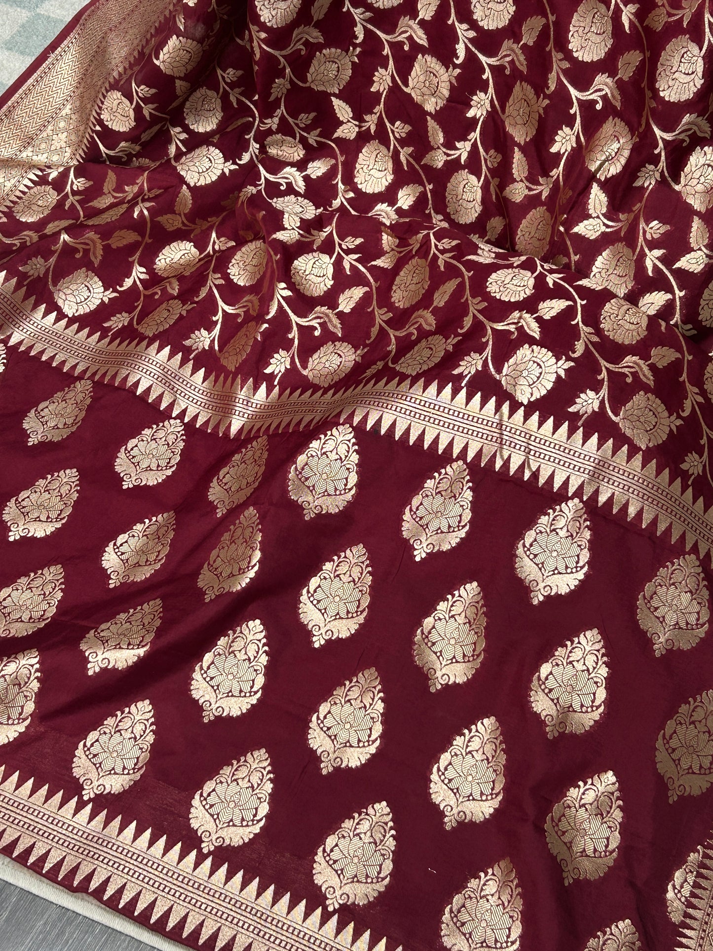 Mashru silk Banarasi saree - Kurti Connection USA