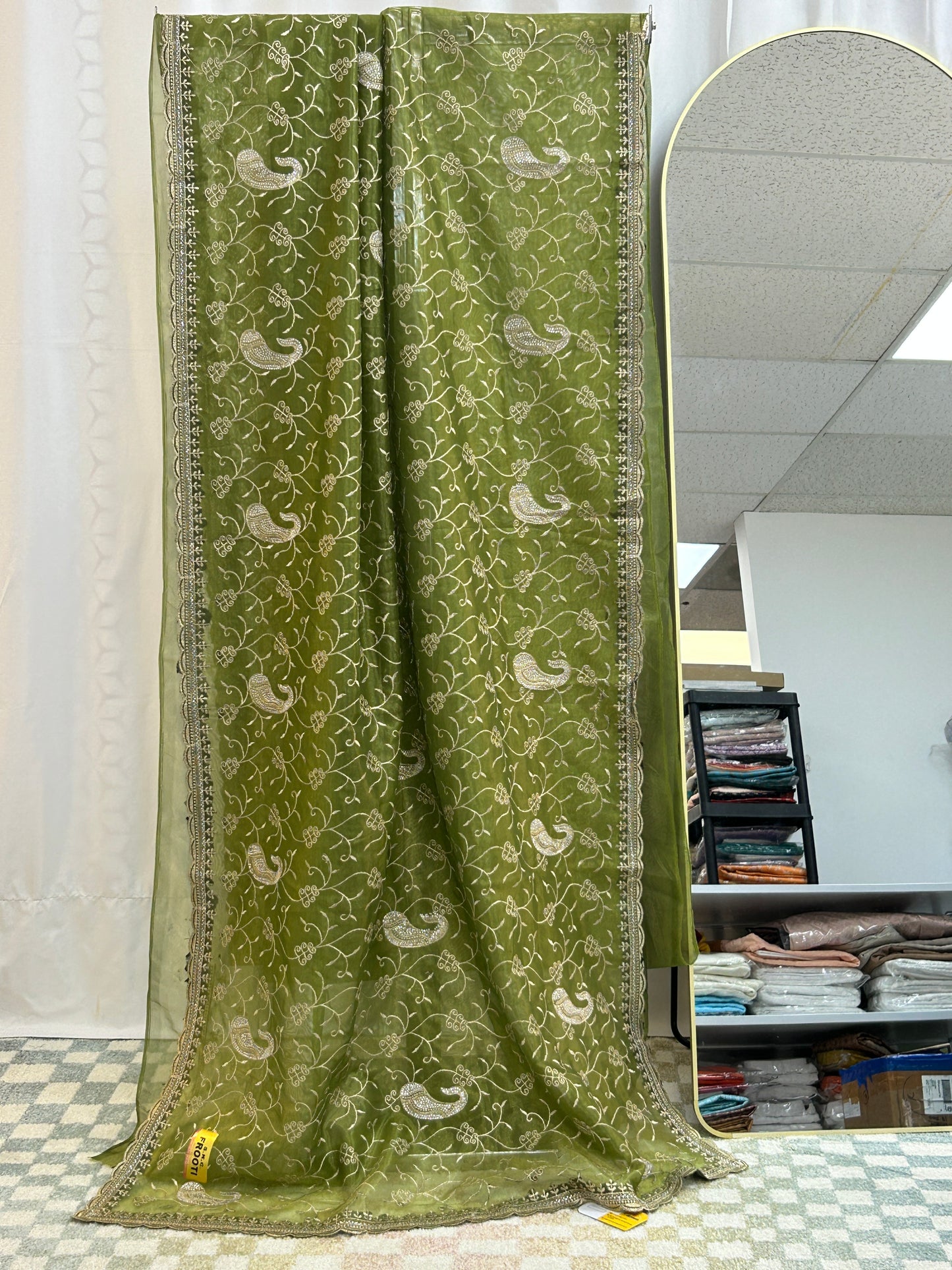 Shimmer silk saree : cocktail saree