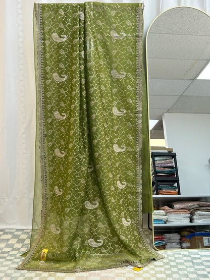 Shimmer silk saree : cocktail saree