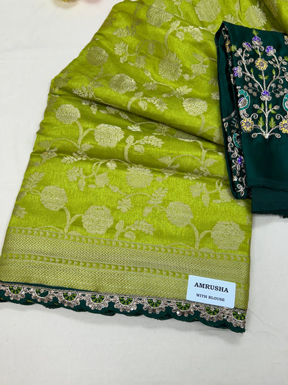 Party wear silk saree