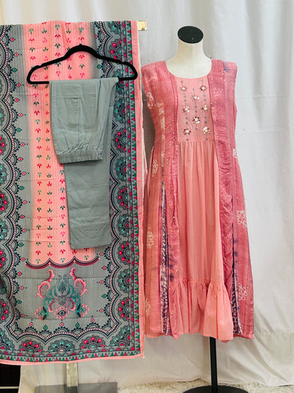 Mulmul cotton Kurti set : SALE