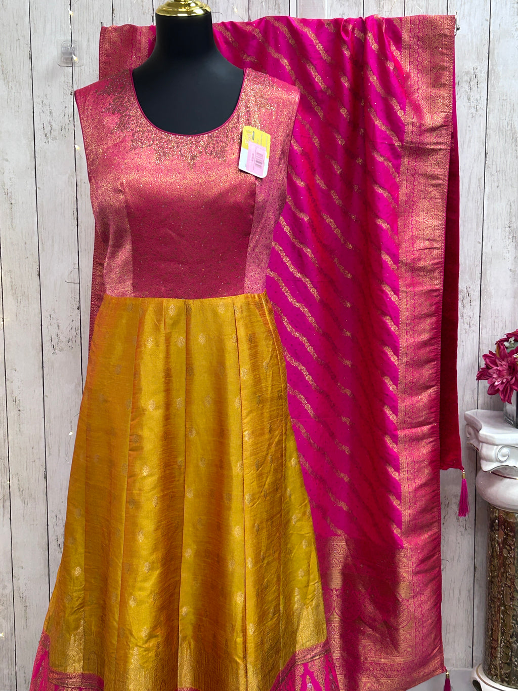 Kanjivaram silk long gown