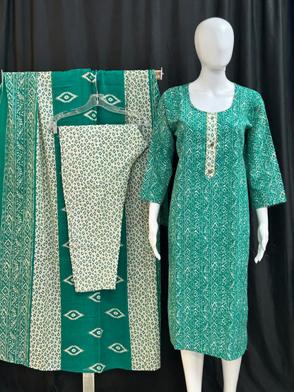 Cotton salwar suit / printed salwar suit