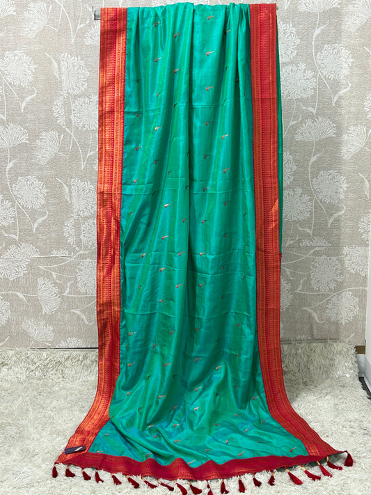 Fancy silk saree with blouse piece