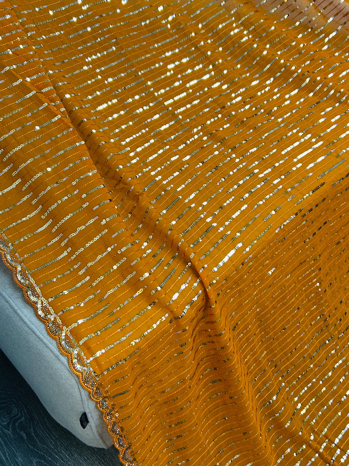 Sequin saree