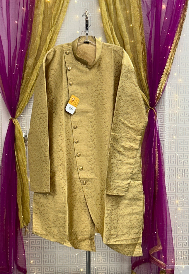 Gold kurta with gold pant
