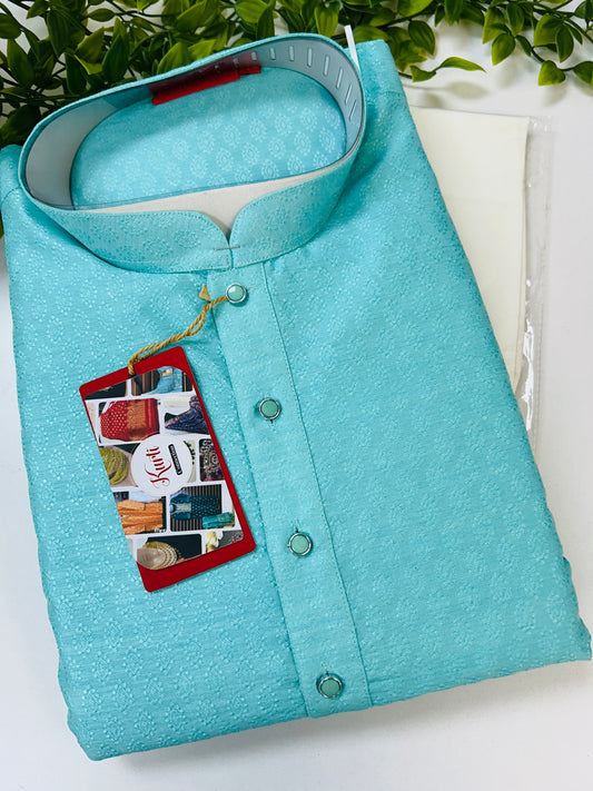 Sea green Kurta pajama set