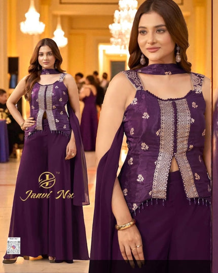 Party wear crop top set