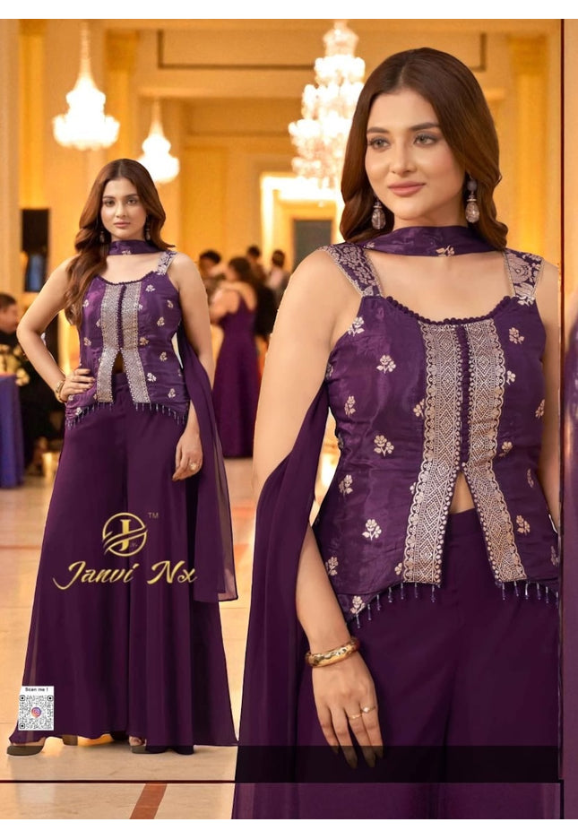 Party wear crop top set