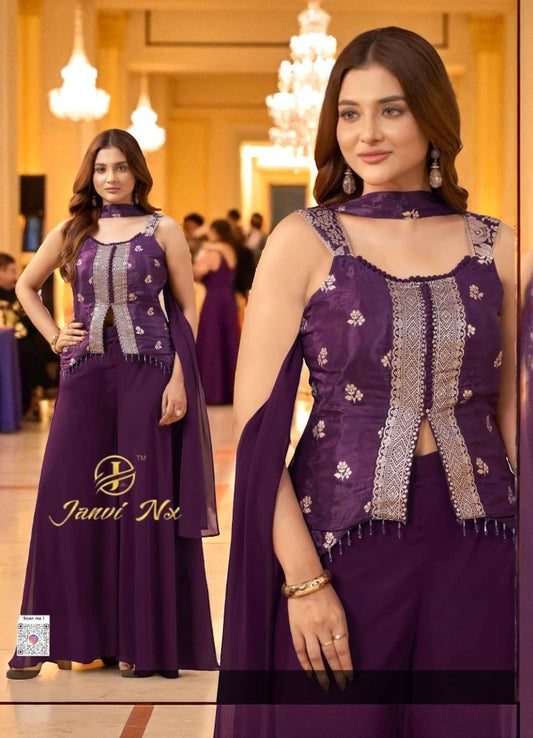 Party wear crop top set