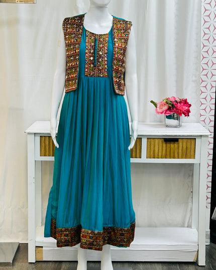 Silk long kurti