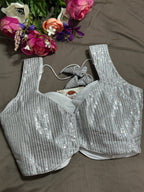 Silver blouse