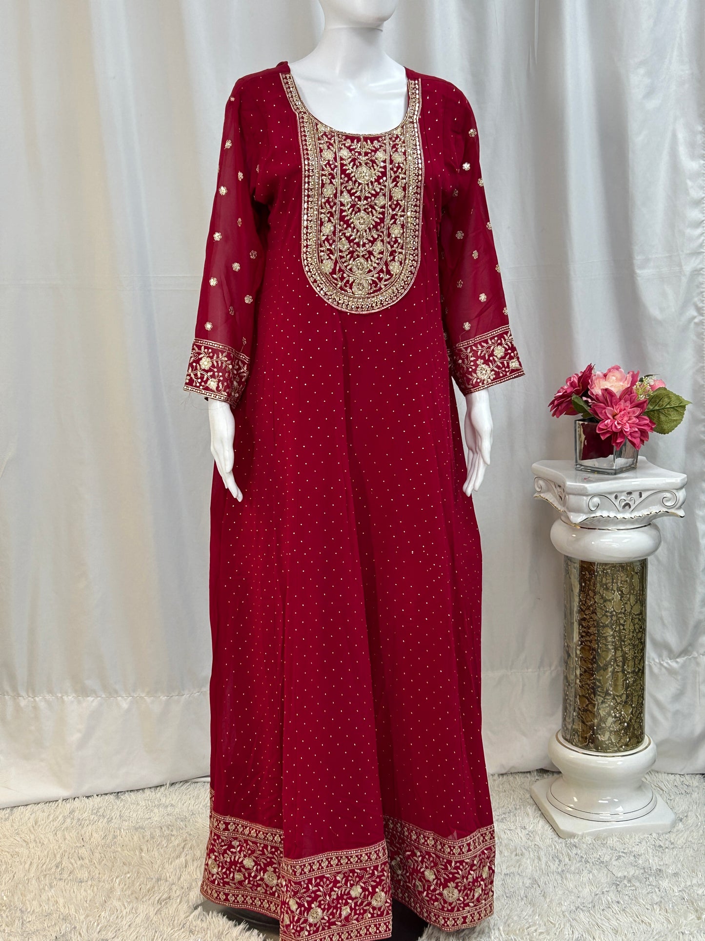 Georgette long gown