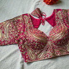 Party wear heavy work blouses by Kurti Connection USA