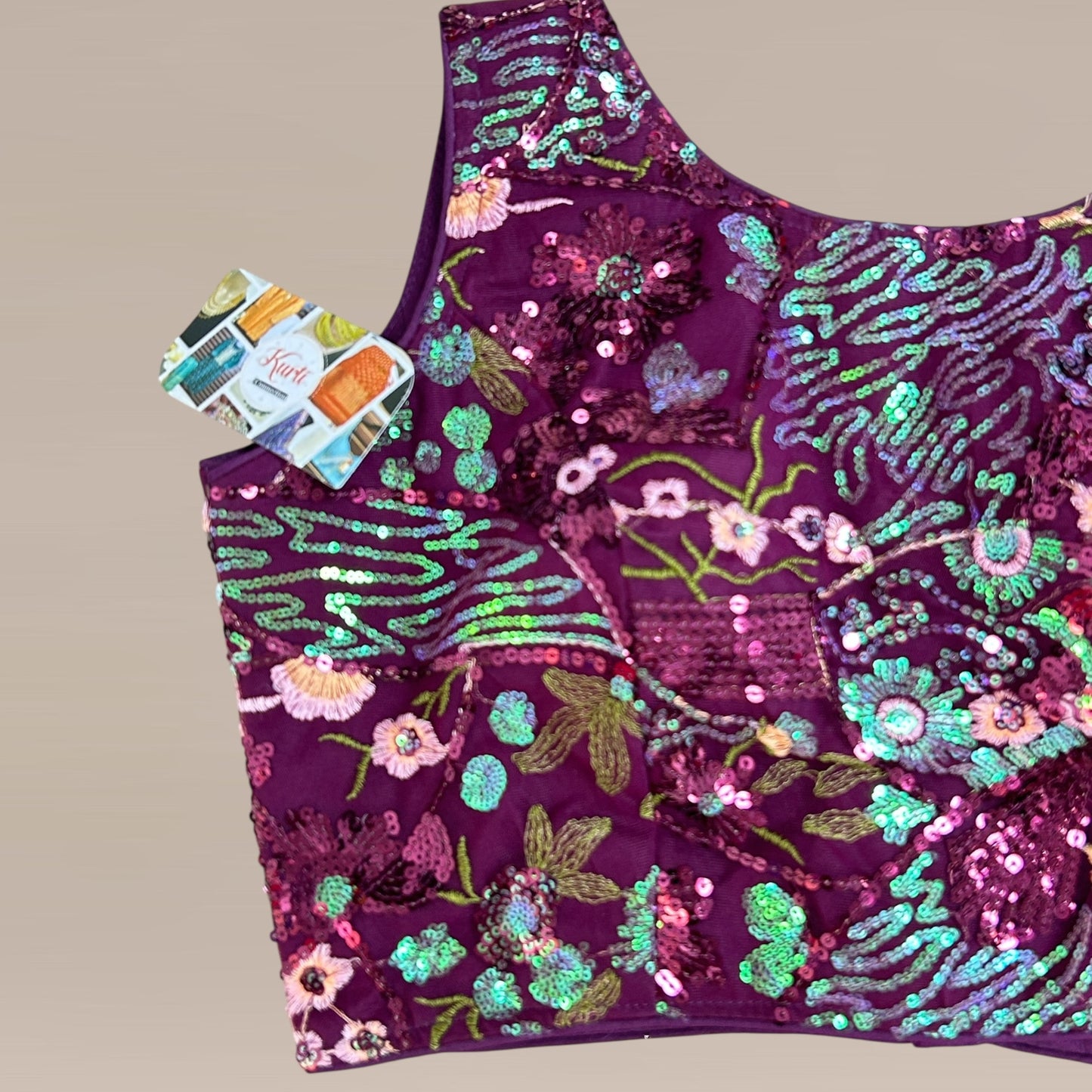 Sequin work blouse