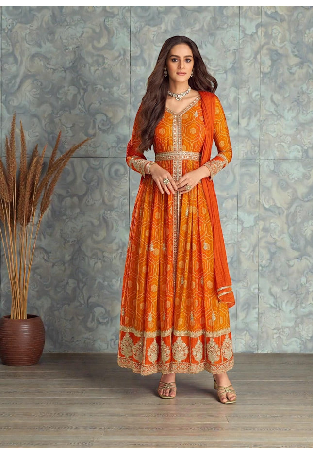 Chiffon Party wear salwar set | Anarkali