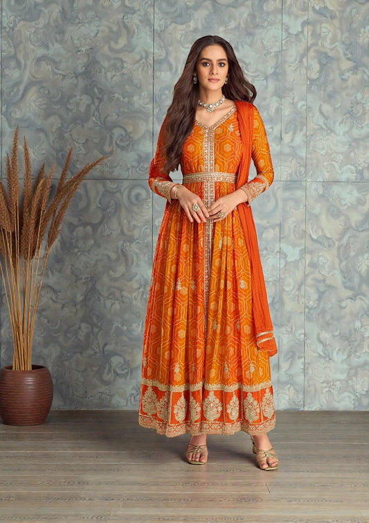Chiffon Party wear salwar set | Anarkali
