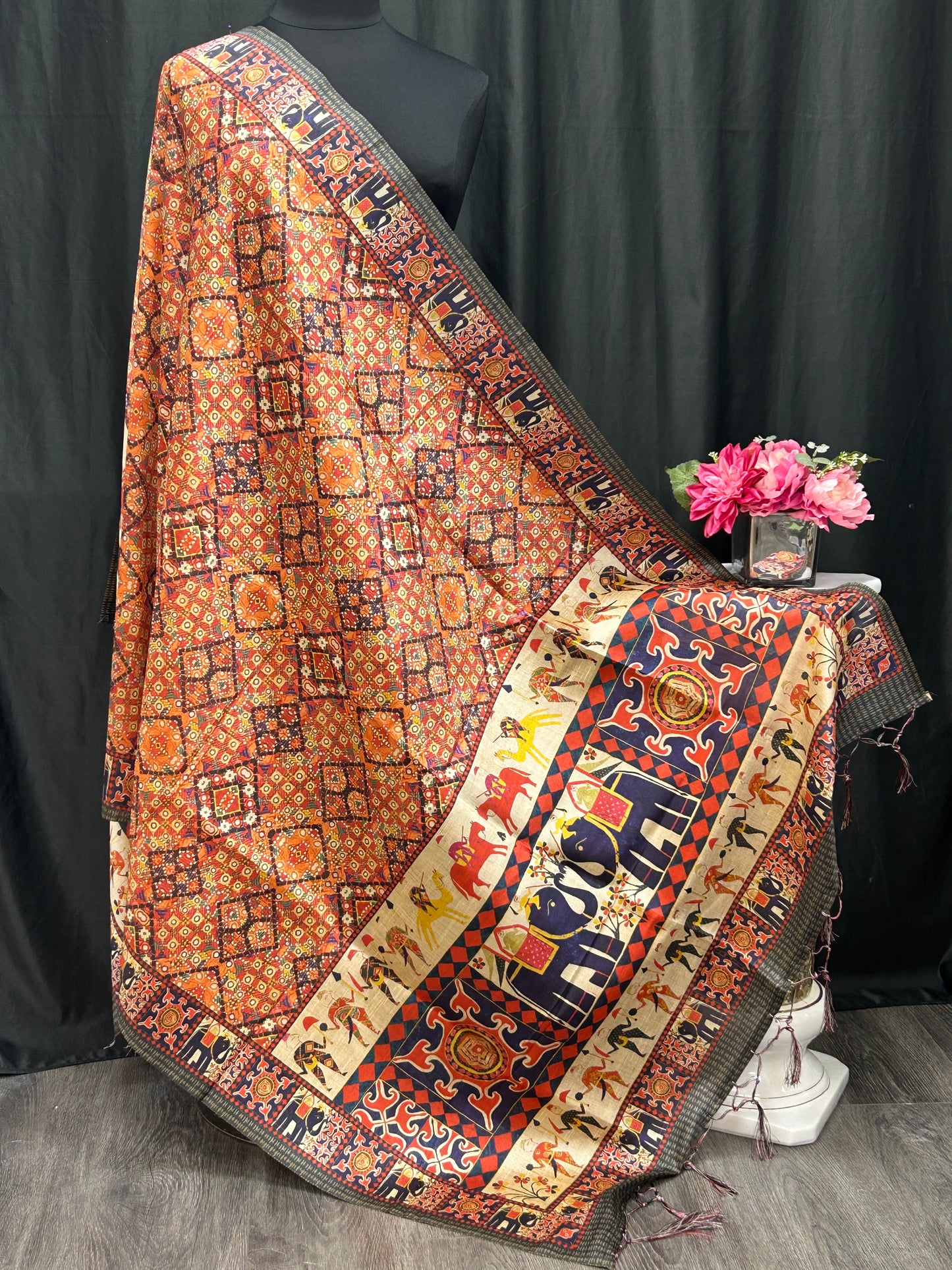 Digital print dupatta