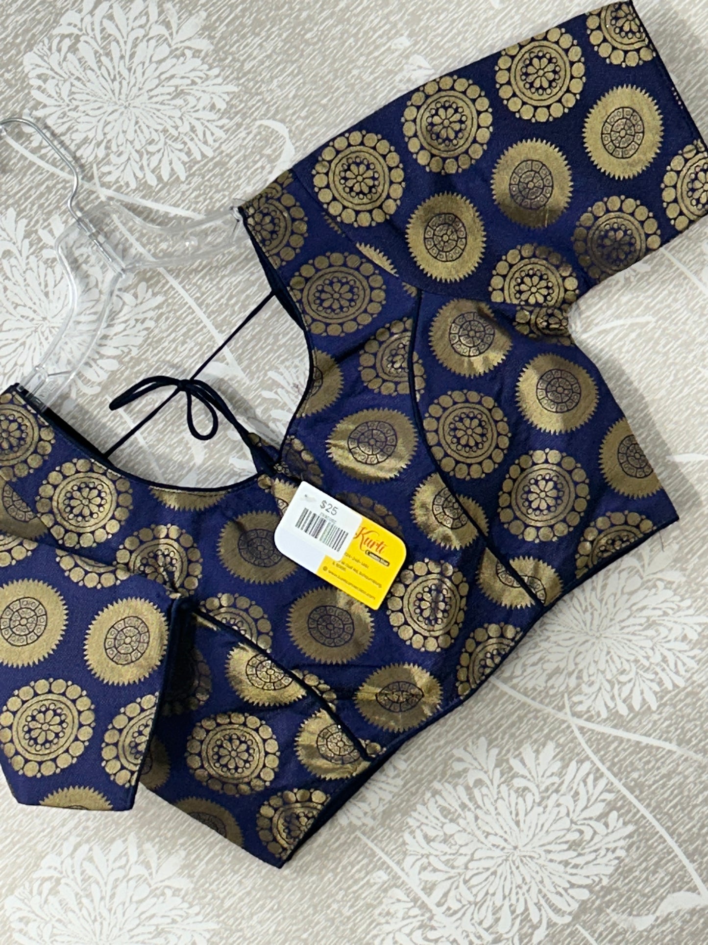 Readymade Blouse | color : Navy blue